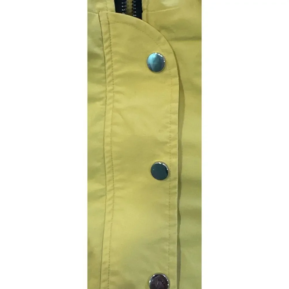 Unbranded Dog Yellow Zip Up Raincoat With Removable Hood Size XL NWOT